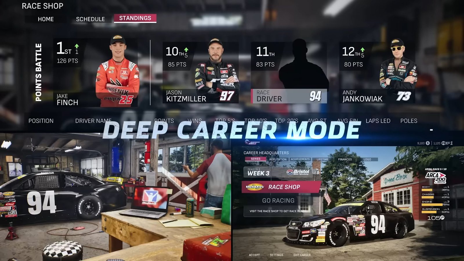 NASCAR 25 launch patches racing action — pack racing scene