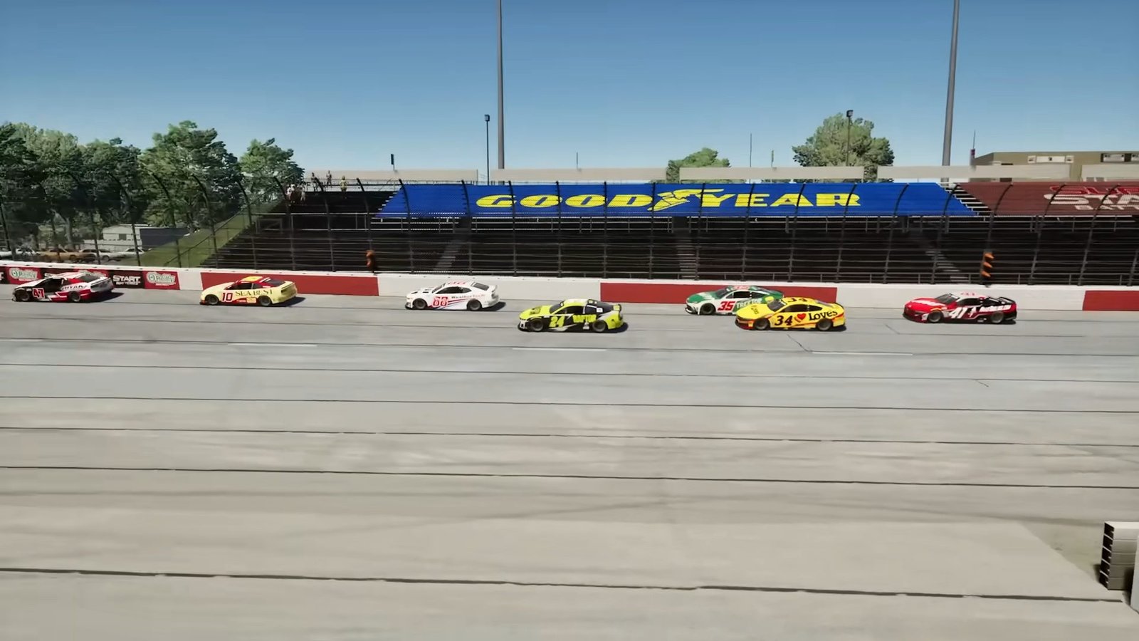 NASCAR 25 November Pack Darlington throwback livery on track