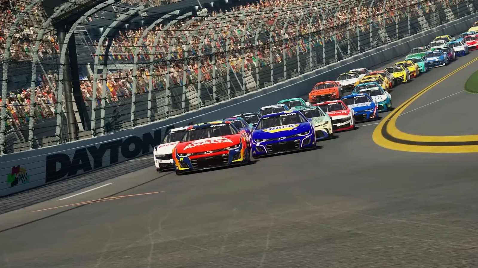 NASCAR 25 restart pack racing action from the official trailer