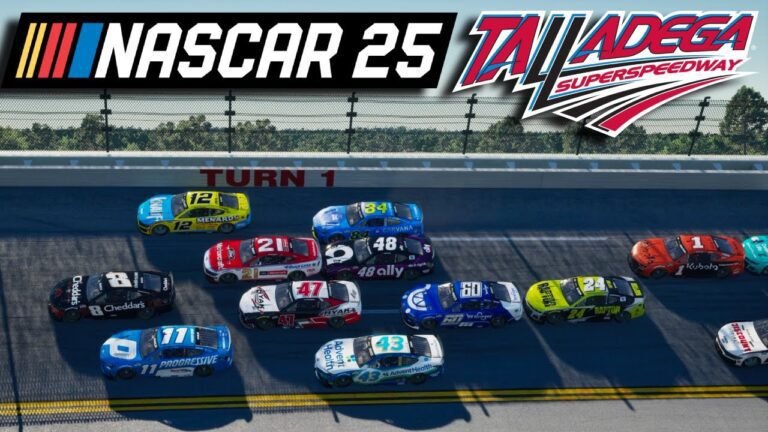 Driving Talladega in NASCAR 25 full race