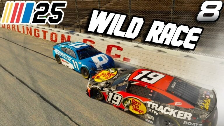 Full throttle driving Darlington NASCAR 25