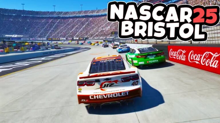 Driving Bristol Motor Speedway in NASCAR 25