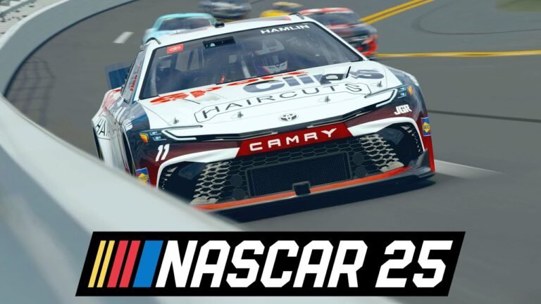 Driving Atlanta EchoPark Speedway in NASCAR 25