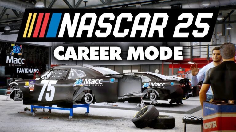 Driving Charlotte Motor Speedway career mode NASCAR 25