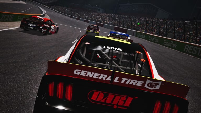 NASCAR 25 ARCA short track racing action at a flat oval