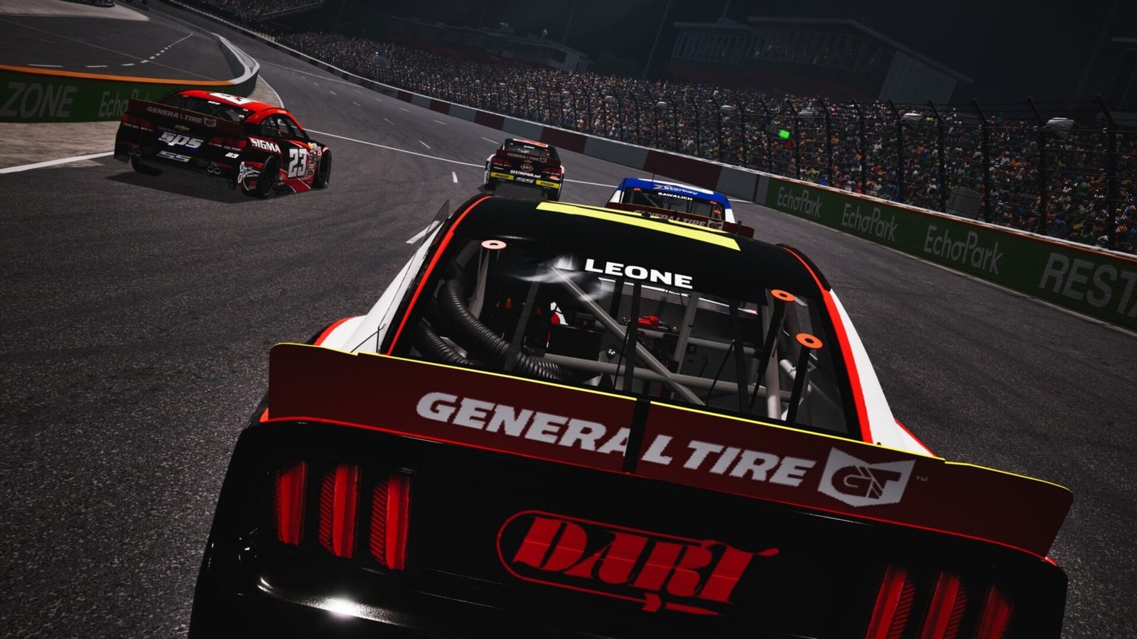 NASCAR 25 ARCA short track racing action at a flat oval