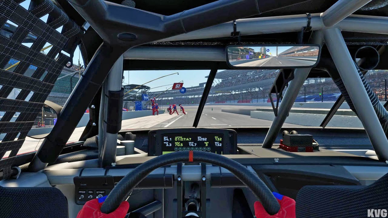 NASCAR 25 green flag pit stop timing on pit road