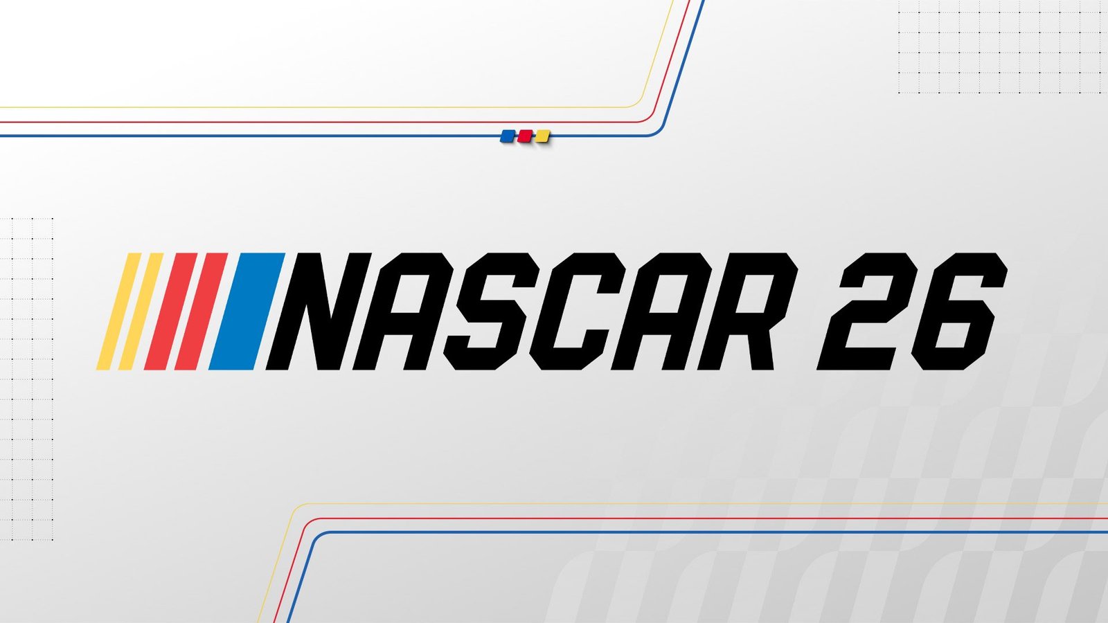 NASCAR 26 official promotional artwork featuring Kyle Larson on the cover