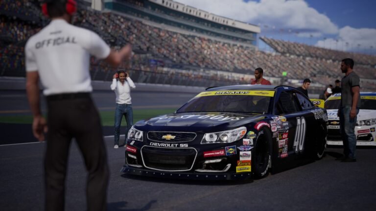 NASCAR 26 Career Mode getting started screen at Daytona